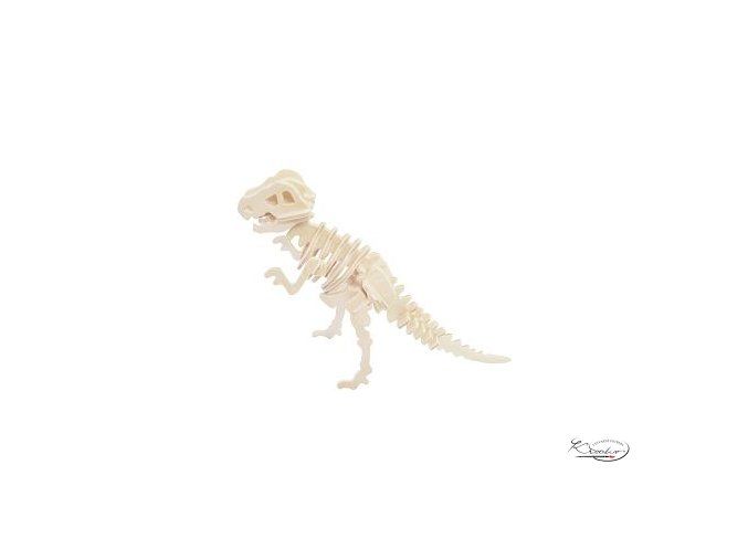 Dřevěná skládačka 3D puzzle - Tyrannosaurus
