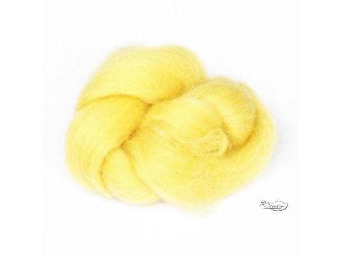 ovci vlna merino barvena cesana 10 gr. jemna 69 zluta 1348