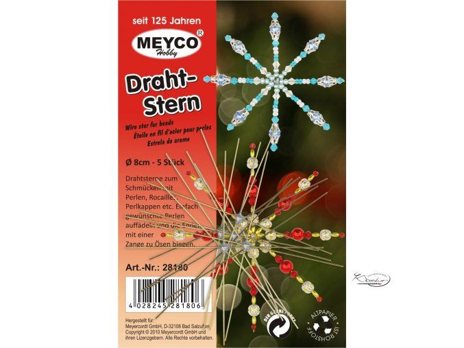 Drát hvězda 8 cm