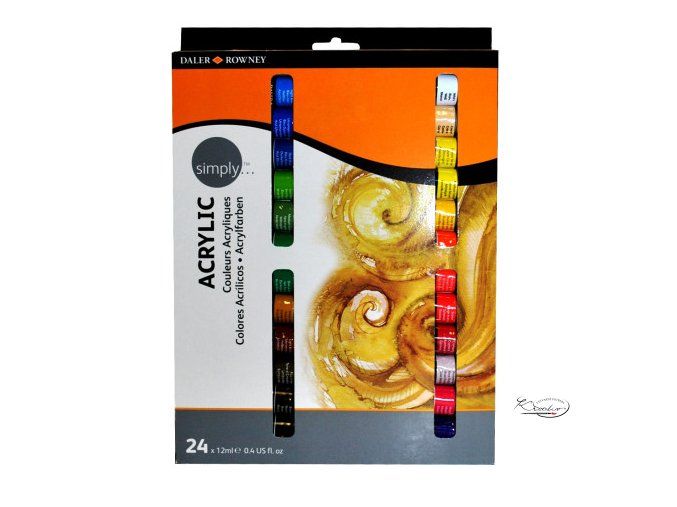 Sada akrylových barev 24x12ml
