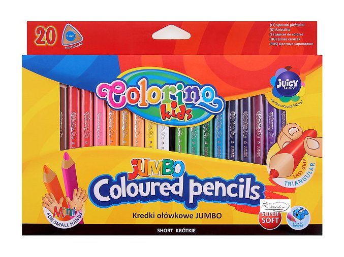 Pastelky Colorino Jumbo trio mini 20