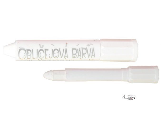 Barva na obličej a tělo v tužce - bílá