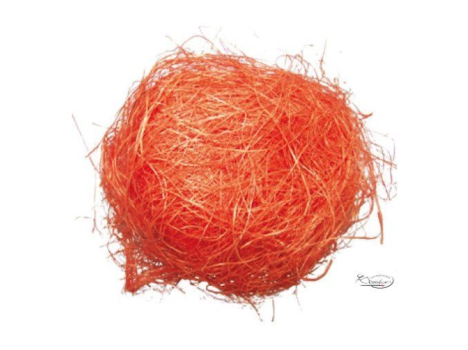 Dekorační sisal 30g - oranžový