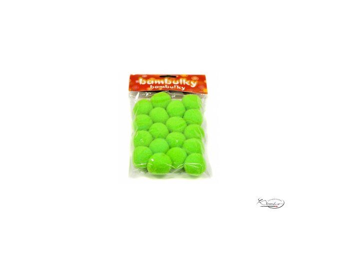 Bambulky zelené 18 ks