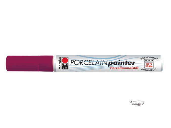 Porcelain painter - 034 / M - Bordó