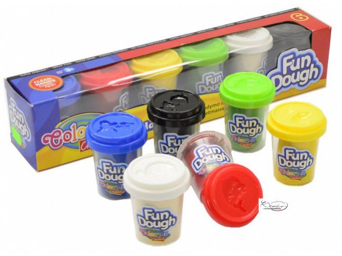 Modelovací hmota - Colorino Fun Dough 6 x 56g
