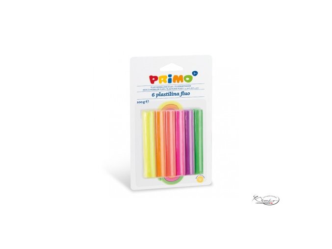 Plastelína Primo Fluo 6x17g