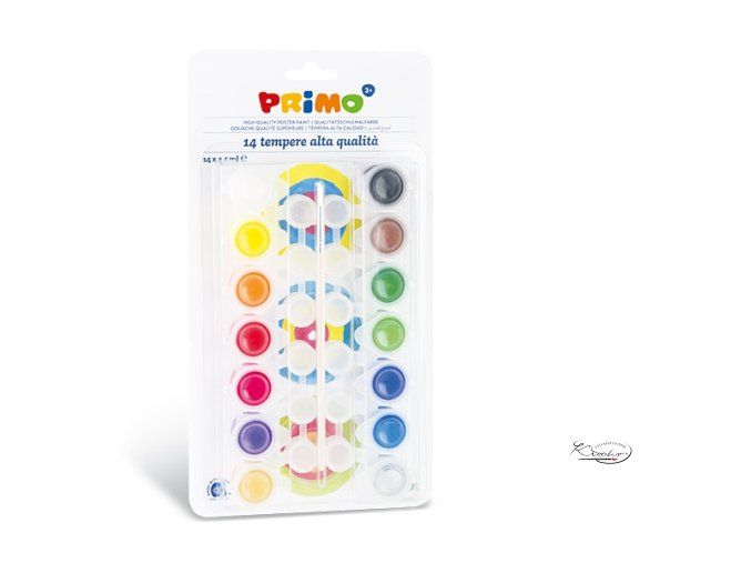 Temperové barvy Primo 14 x 4,5 ml