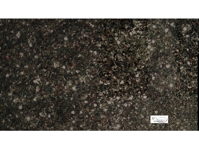 Glitterový pudr 20g - černý
