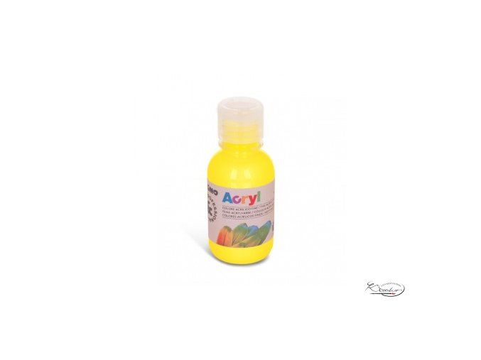 Akrylová barva Primo 125 ml - žlutá