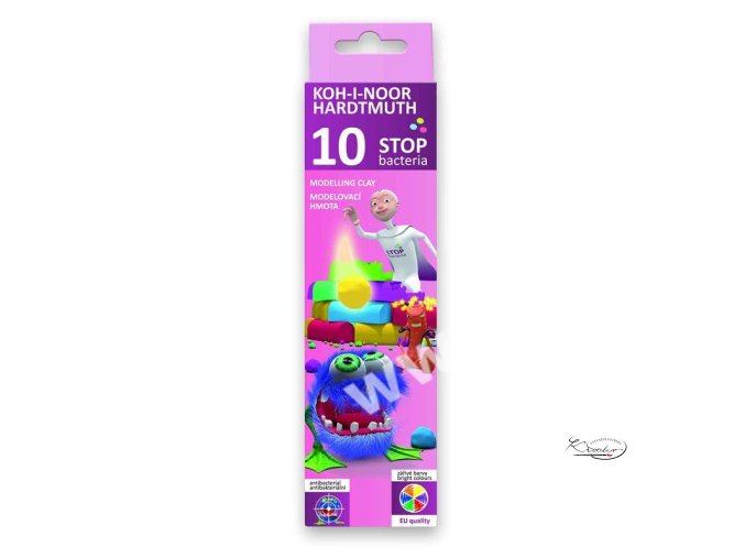 Modelovací hmota - STOP BACTERIA - 10 barev