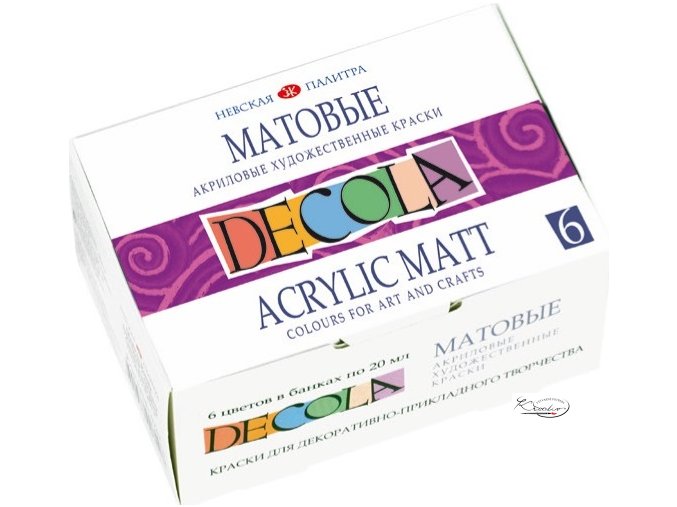  Akrylové barvy DECOLA matné 6