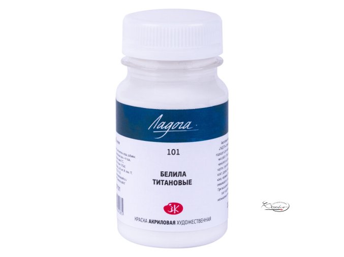Umělecká akrylová barva Ladoga 100 ml - Běloba titanová