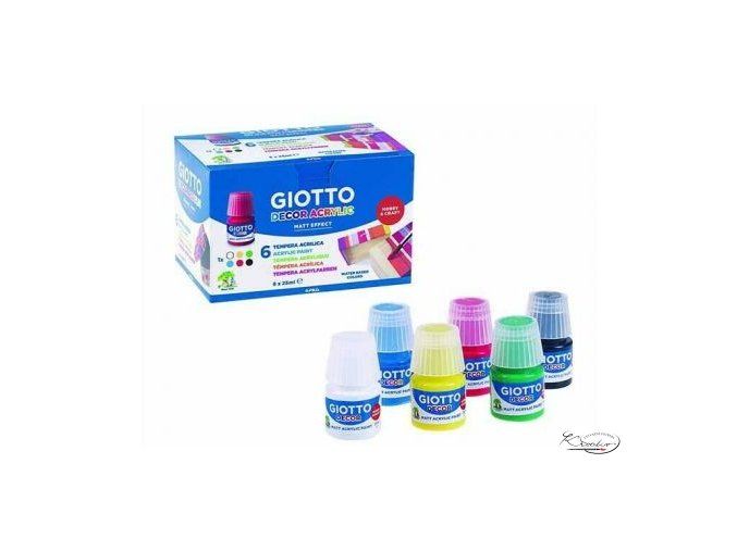 Sada akrylových barev Giotto Decor matt 6 x 25 ml