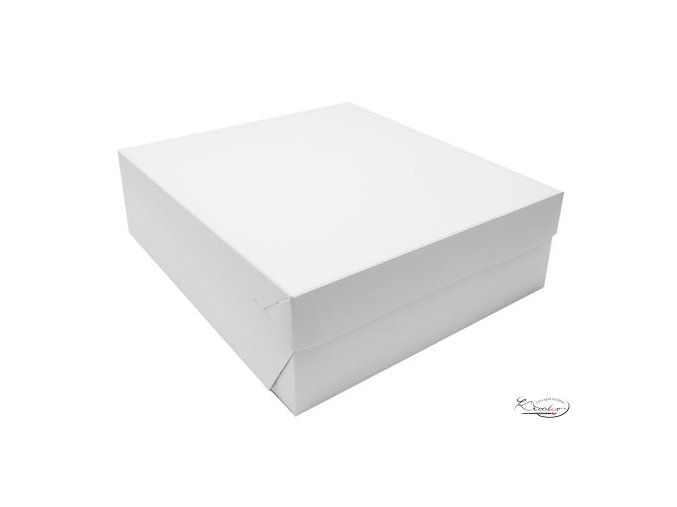 Dortová krabice bílo - šedá 28 × 28 × 10 cm51632637600 490 450 nowm fit