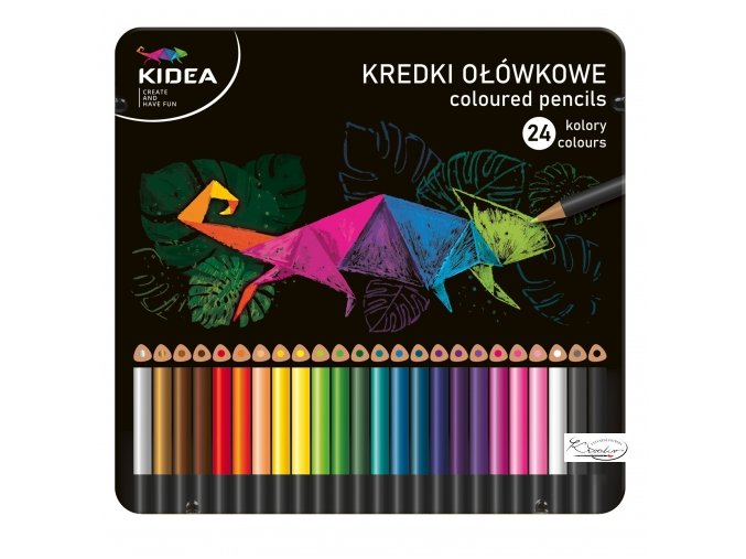 Pastelky trojhranné Kidea 24 ks