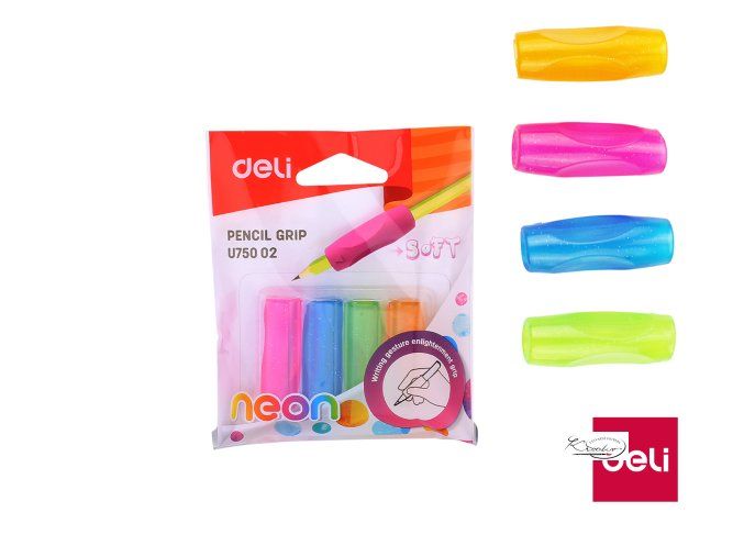 Násada trojhranná na tužku 4ks NEON DELI