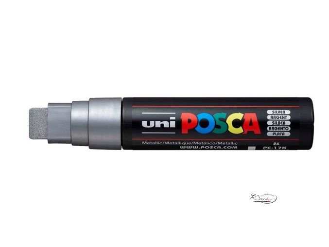 Popisovač Posca PC-17K akrylový 15 mm - stříbrný