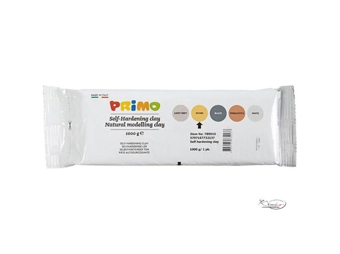 Samotvrdnoucí hmota PRIMO 1 kg - okrová