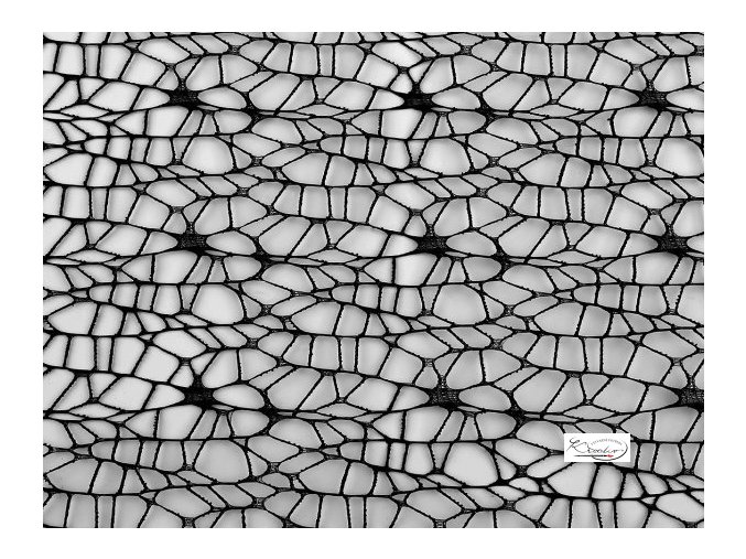 Dekorační bavlněná metráž pavučina 100 x 160 cm - černá
