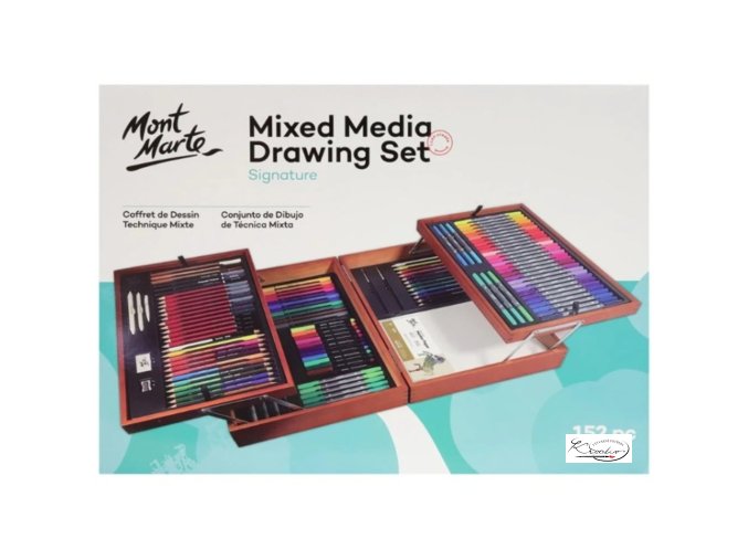 Mont Marte kreativní sada 152ks - dřevěný box