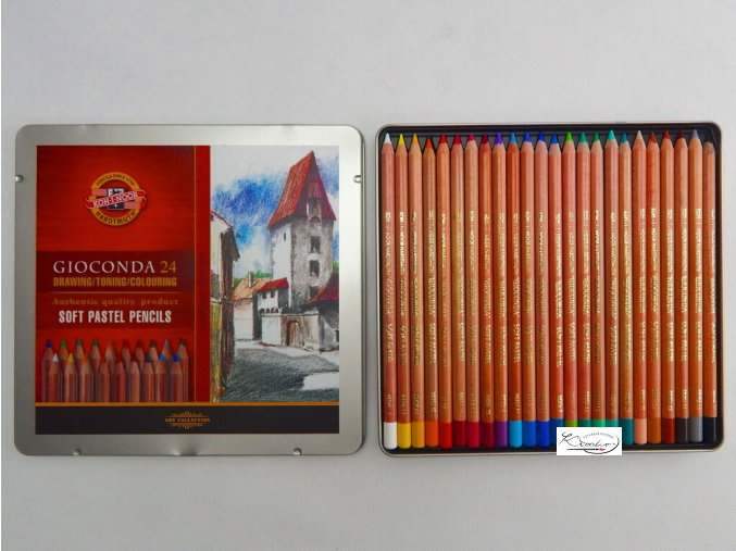 Prašné křídy Gioconda 8828/24 ks v tužce Koh-i-noor