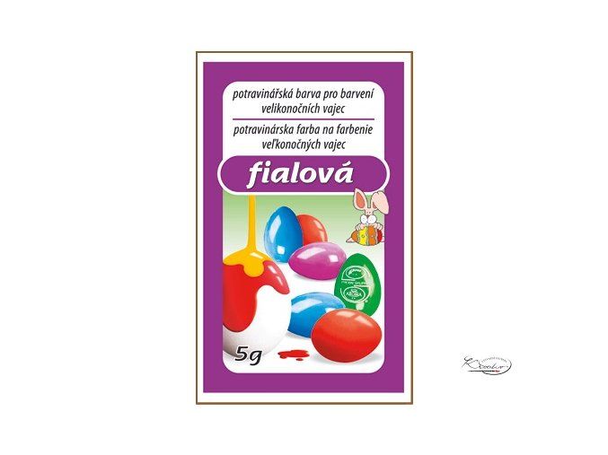 Barva na velikonoční vajíčka 5 g - fialová