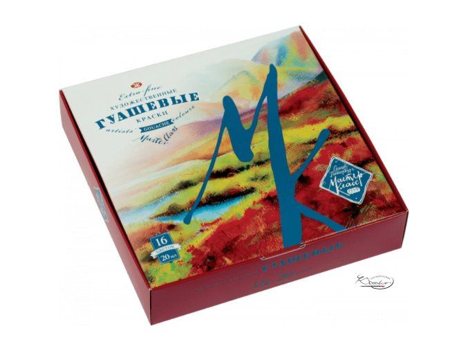 Kvašové mistrovské barvy 16 x 20 ml sada Nevskaya Palitra