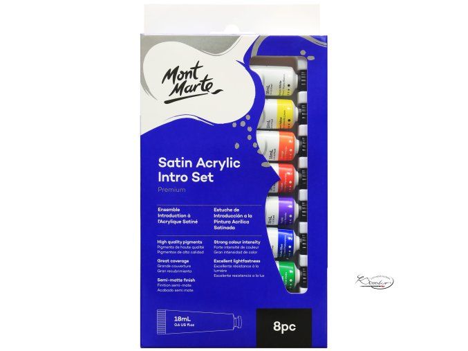 Akrylové barvy Monte Marte Basic 8 x 18 ml