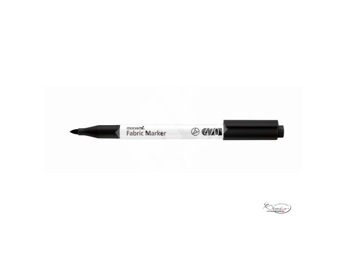 Popisovač na textil Monami Fabric Marker 470, brush - černý