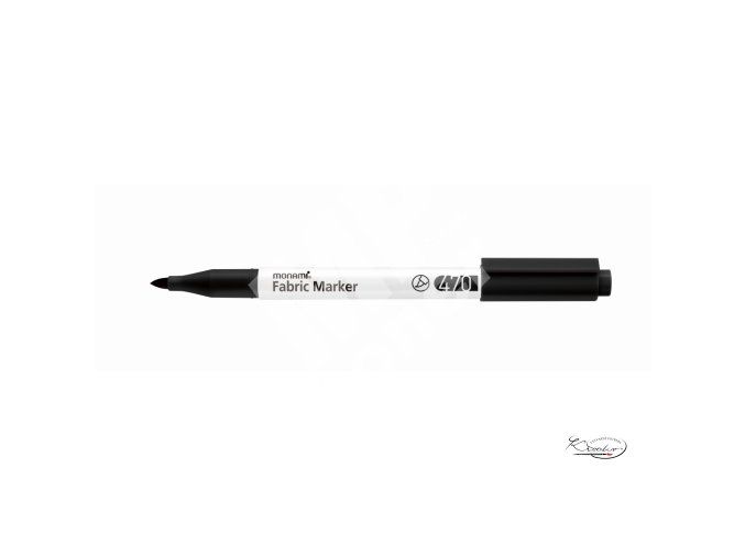 Popisovač na textil Monami Fabric Marker 470, 1,3mm - černý