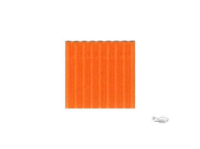 Karton 50x70 cm 300g vlnitý  oranžový