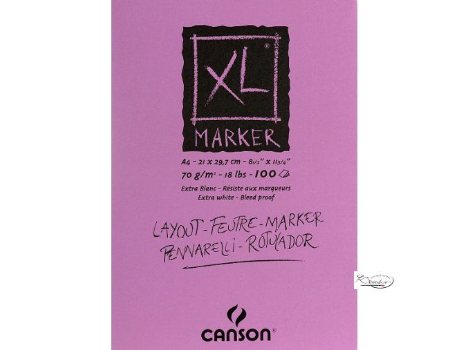 Blok XL MARKER A4 lepená vazba