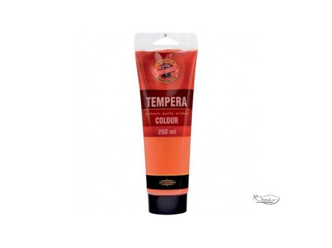 Tempera KIN 250 ml 1300 Rumělka červená