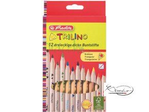 Trojhranné silné pastelky Herlitz 12
