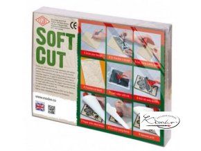 Lino pro linoryt  7,5 x 7,5 cm Soft Cut