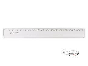 Pravítko plast 30 cm Transparentní