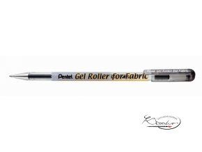 Gelový roller na textil černý