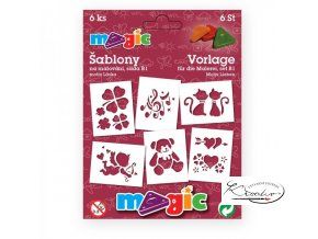 Magic papírové šablony sada B1 - Láska