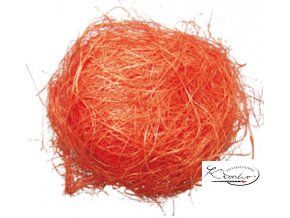 Dekorační sisal 30g - oranžový