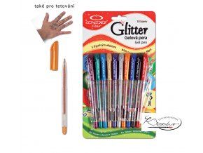 Sada gelových per Concorde Glitter 10ks