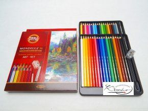 Akvarelové pastelky Mondeluz 36