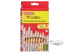 Pastelky trojhranné silné Trilino 12ks