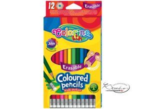Pastelky Colorino gumovací 12
