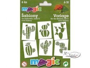 Magic papírové šablony sada I1 - Kaktusy