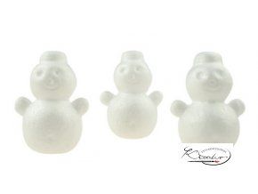 Dílky z polystyrenu sněhuláci 7 cm / 3 ks
