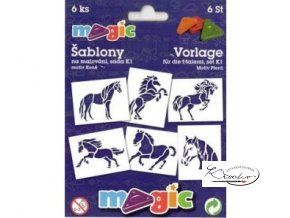 Magic papírové šablony sada K1 - Koně