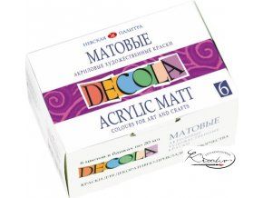  Akrylové barvy DECOLA matné 6