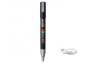 Akrylový popisovač POSCA / 0,9 - 1,3 mm - stříbrný