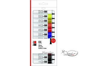 Olejové barvy Marabu 12 x 12 ml